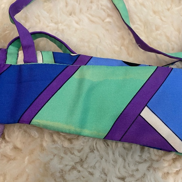 1990’s Emilio Pucci Silk Bra, Made in Italy, size 12 - Picture 4 of 12